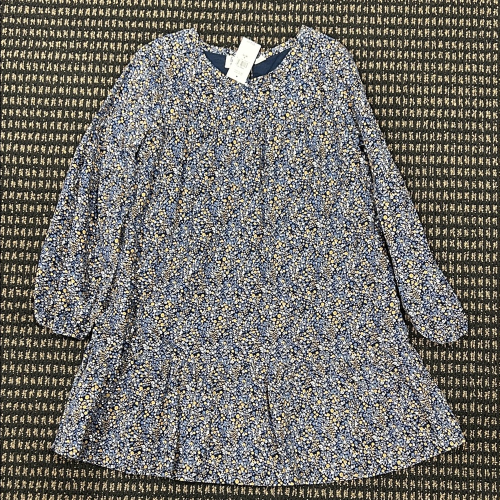 GAP Kids Casual Dress - Blue and Yellow Floral